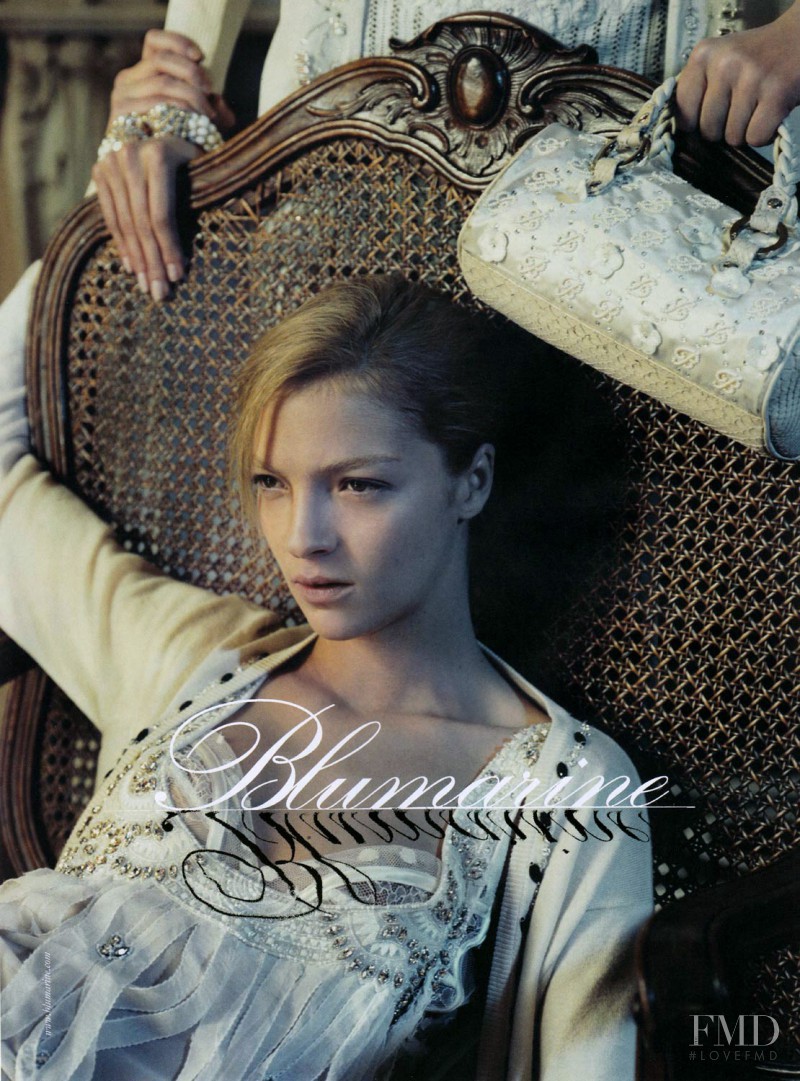 Flavia de Oliveira featured in  the Blumarine advertisement for Spring/Summer 2006