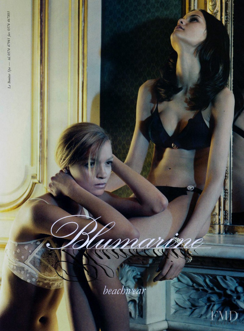 Flavia de Oliveira featured in  the Blumarine advertisement for Spring/Summer 2006