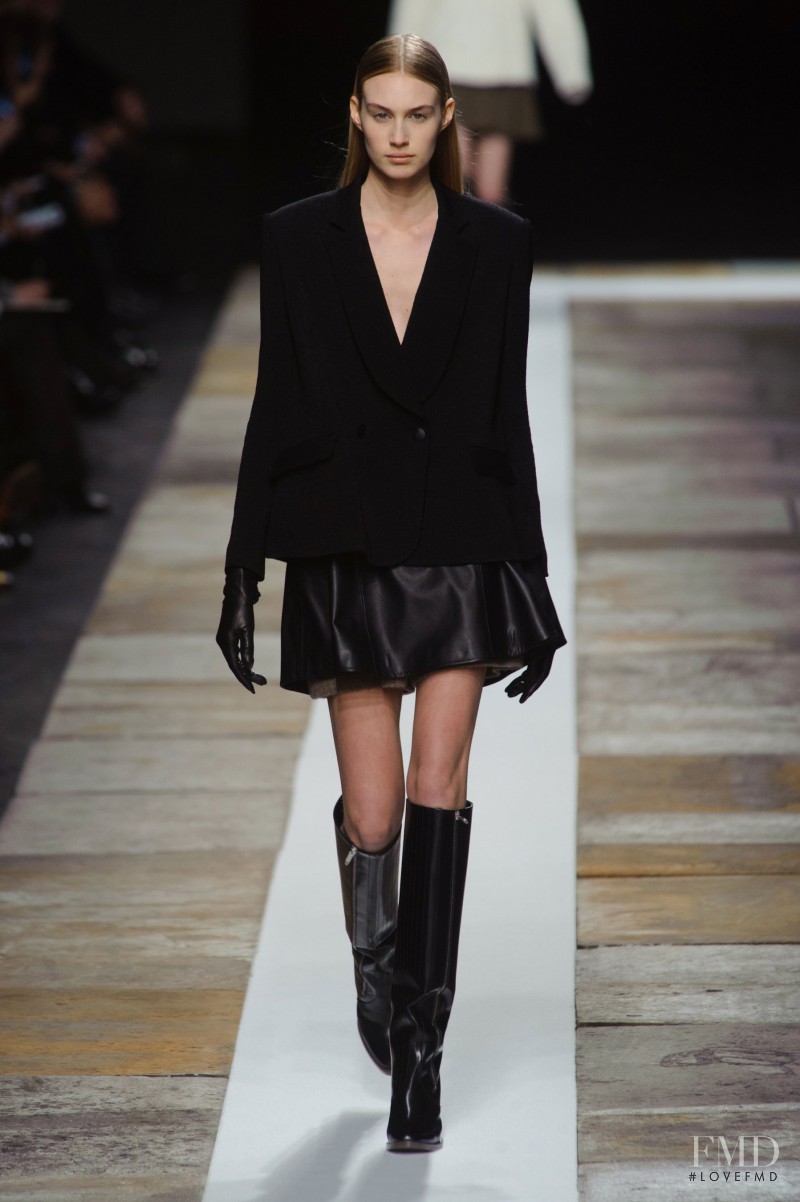 Dauphine McKee featured in  the Olivier Theyskens fashion show for Autumn/Winter 2013