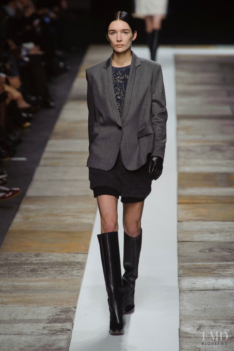 Janice Alida featured in  the Olivier Theyskens fashion show for Autumn/Winter 2013