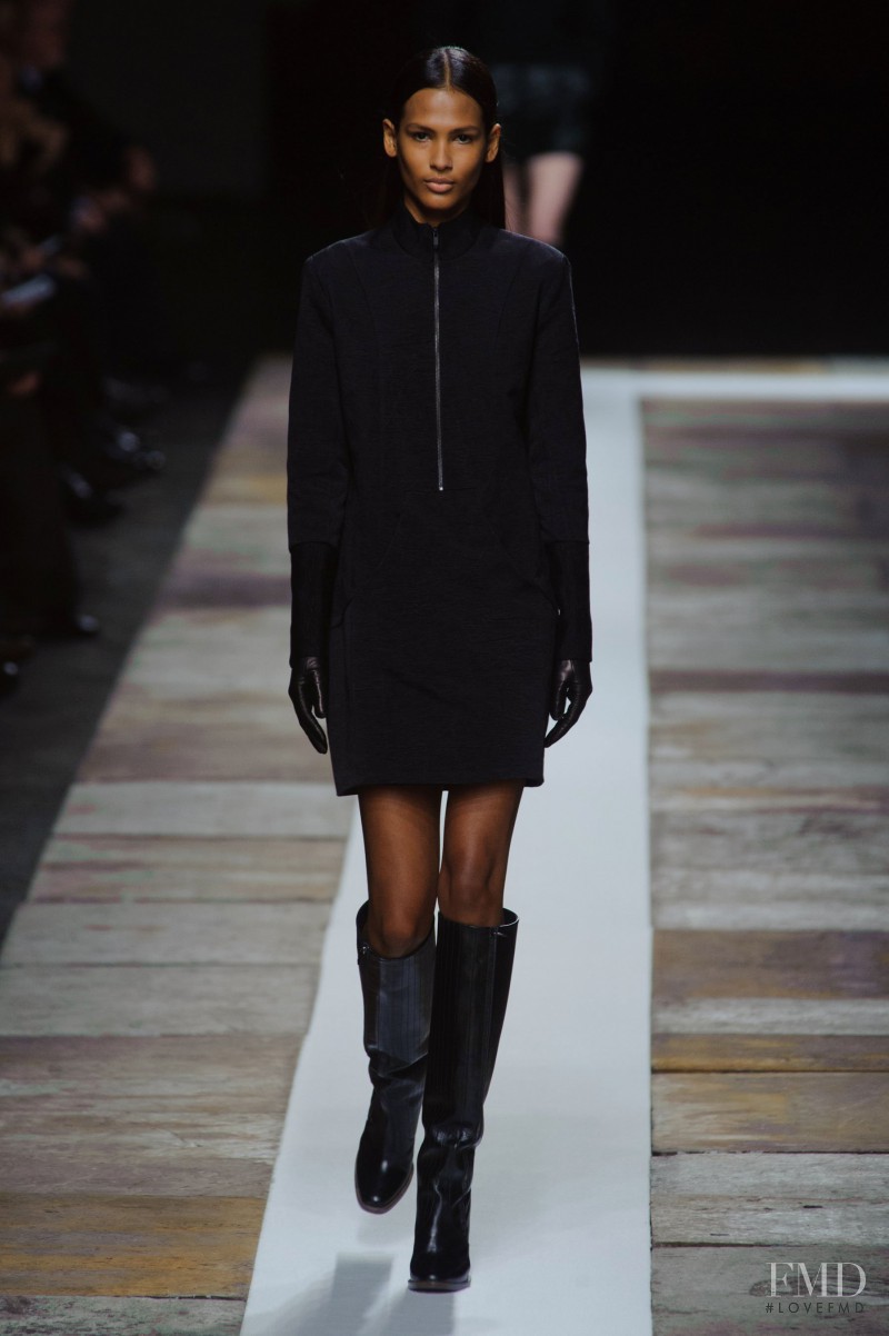 Thayna Santos Silva featured in  the Olivier Theyskens fashion show for Autumn/Winter 2013