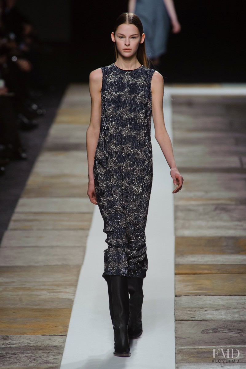 Courtney Shallcross featured in  the Olivier Theyskens fashion show for Autumn/Winter 2013