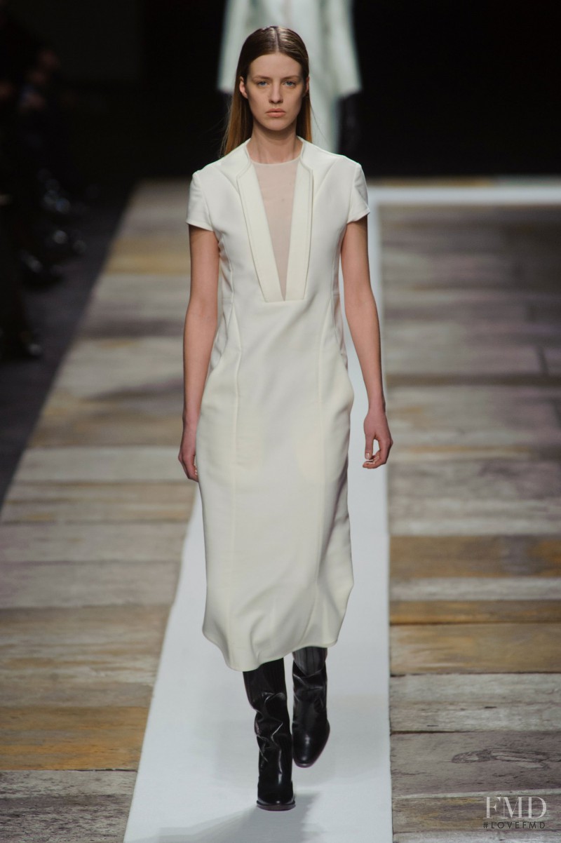 Julia Frauche featured in  the Olivier Theyskens fashion show for Autumn/Winter 2013