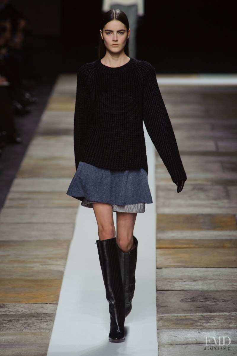 Daphne Velghe featured in  the Olivier Theyskens fashion show for Autumn/Winter 2013
