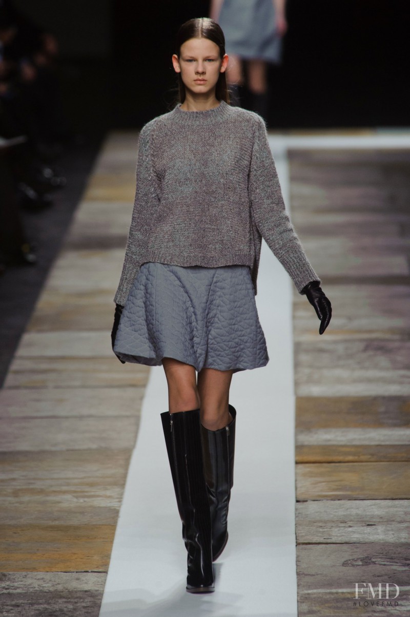 Joanna Tatarka featured in  the Olivier Theyskens fashion show for Autumn/Winter 2013