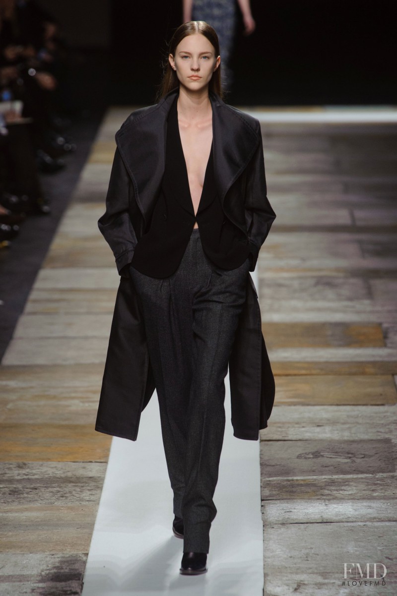 Nicole Pollard featured in  the Olivier Theyskens fashion show for Autumn/Winter 2013