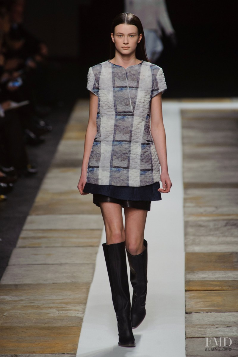 Lucy Gascoyne featured in  the Olivier Theyskens fashion show for Autumn/Winter 2013