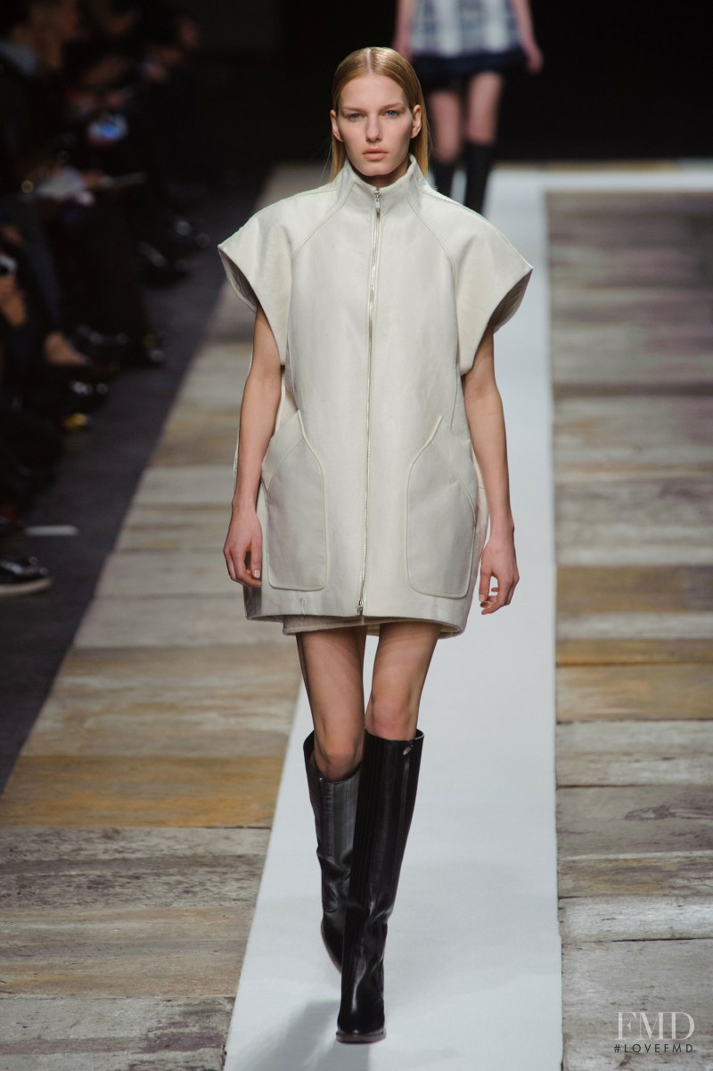 Marique Schimmel featured in  the Olivier Theyskens fashion show for Autumn/Winter 2013
