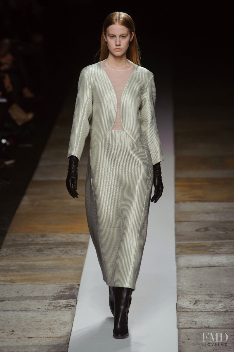 Lauren Bigelow featured in  the Olivier Theyskens fashion show for Autumn/Winter 2013