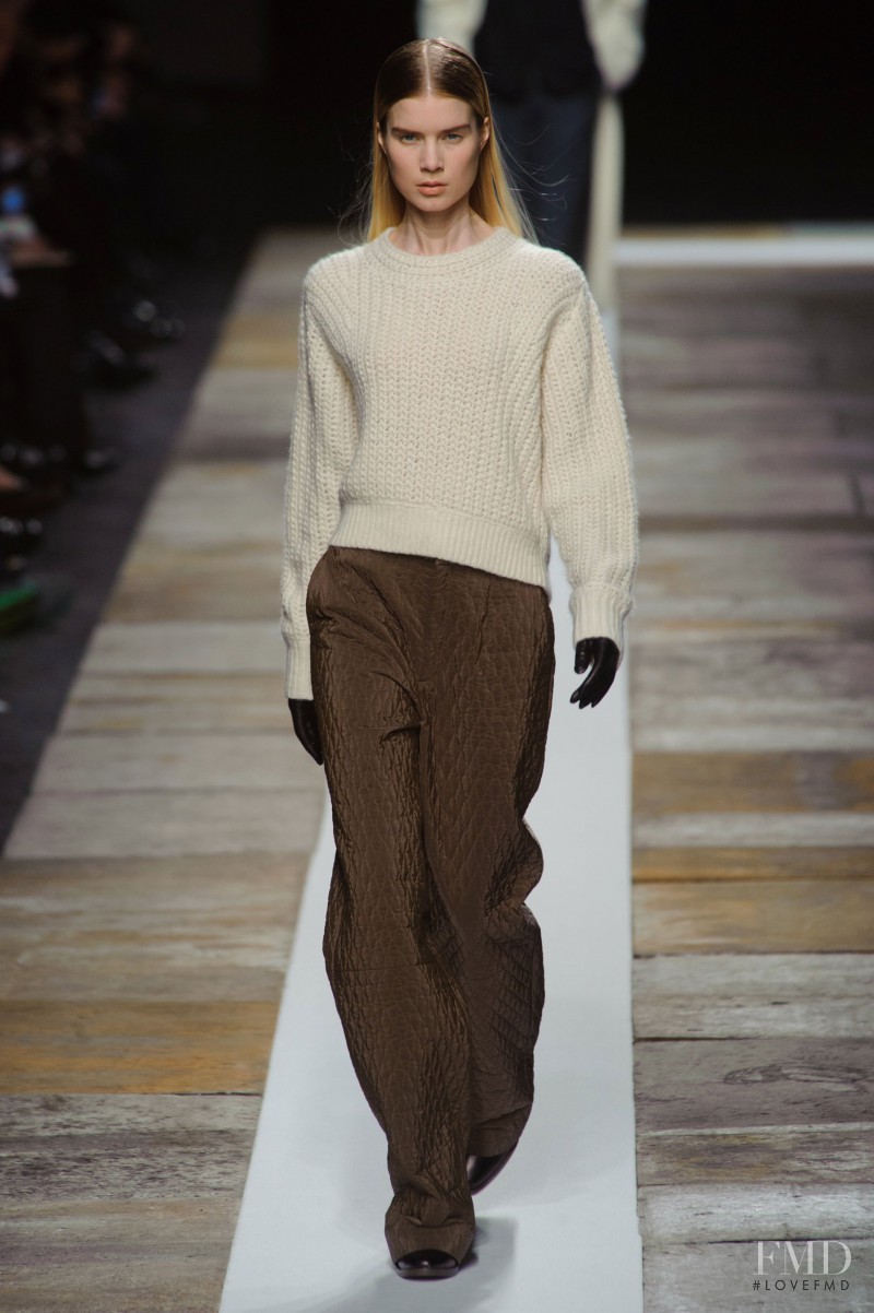 Elsa Sylvan featured in  the Olivier Theyskens fashion show for Autumn/Winter 2013
