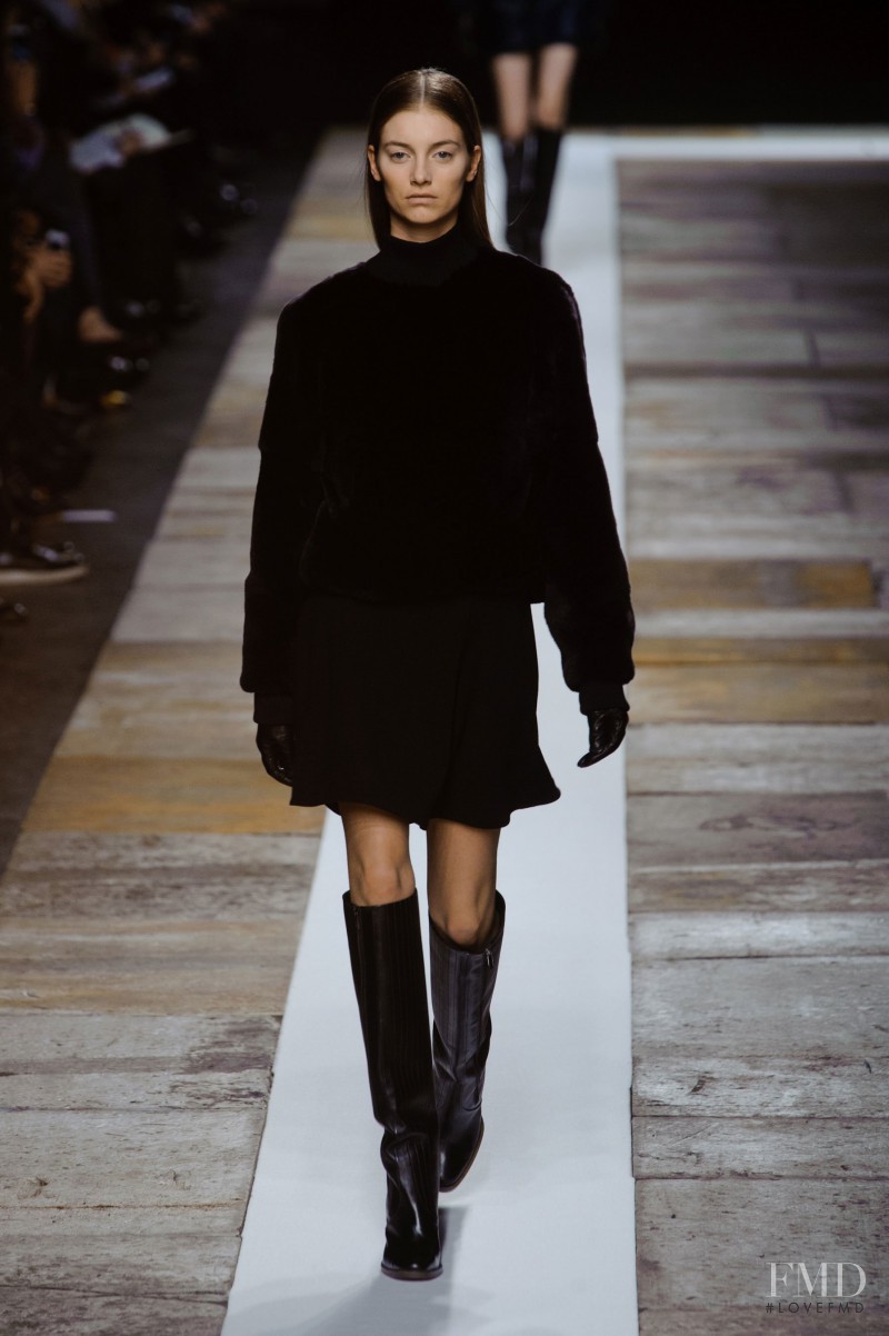 Iris van Berne featured in  the Olivier Theyskens fashion show for Autumn/Winter 2013