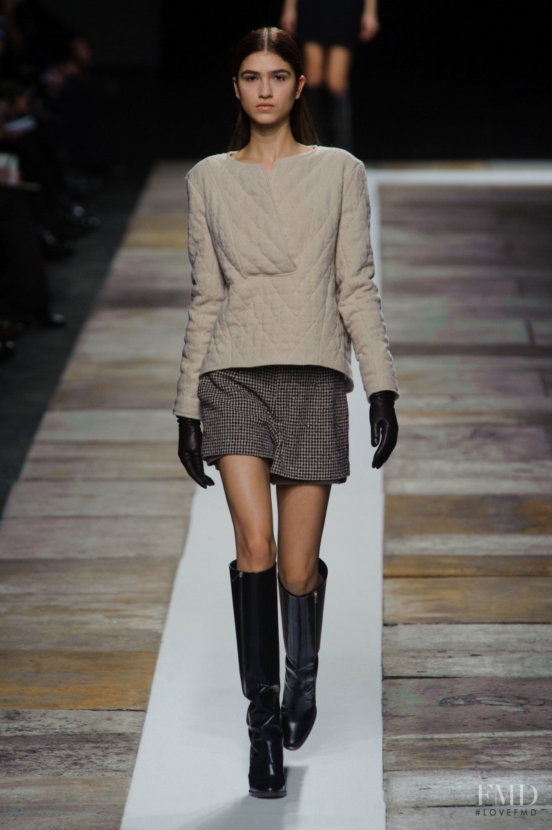 Marcele dal Cortivo featured in  the Olivier Theyskens fashion show for Autumn/Winter 2013
