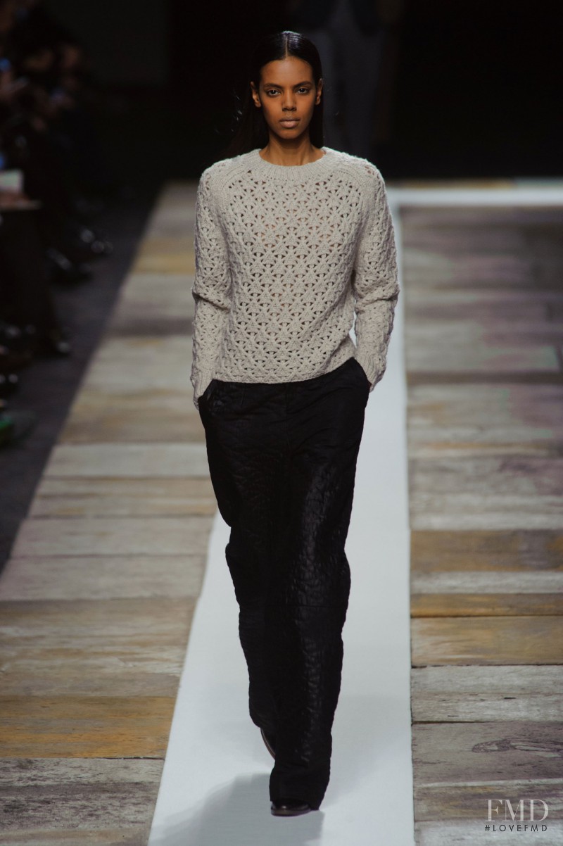 Grace Mahary featured in  the Olivier Theyskens fashion show for Autumn/Winter 2013