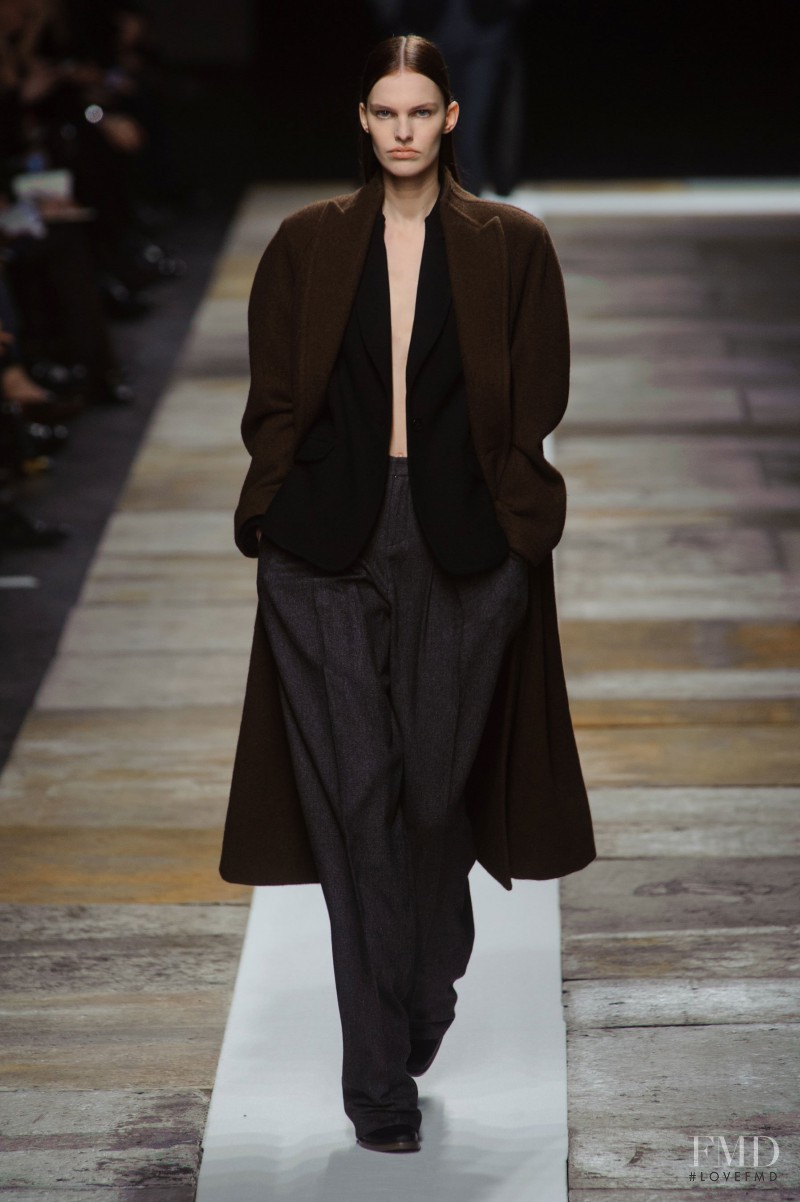 Lisa Verberght featured in  the Olivier Theyskens fashion show for Autumn/Winter 2013