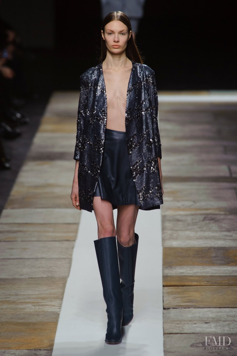 Alexandra Martynova featured in  the Olivier Theyskens fashion show for Autumn/Winter 2013