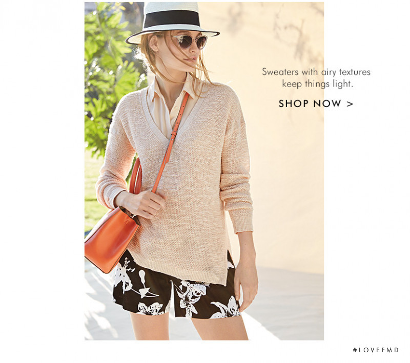 Roosmarijn de Kok featured in  the Banana Republic Summer in the City lookbook for Summer 2015