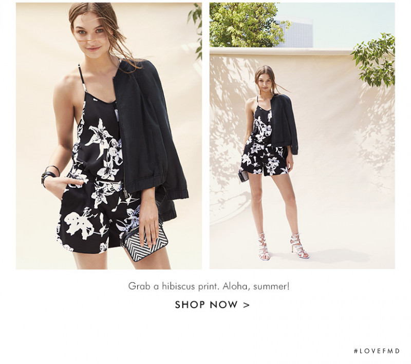 Roosmarijn de Kok featured in  the Banana Republic Summer in the City lookbook for Summer 2015