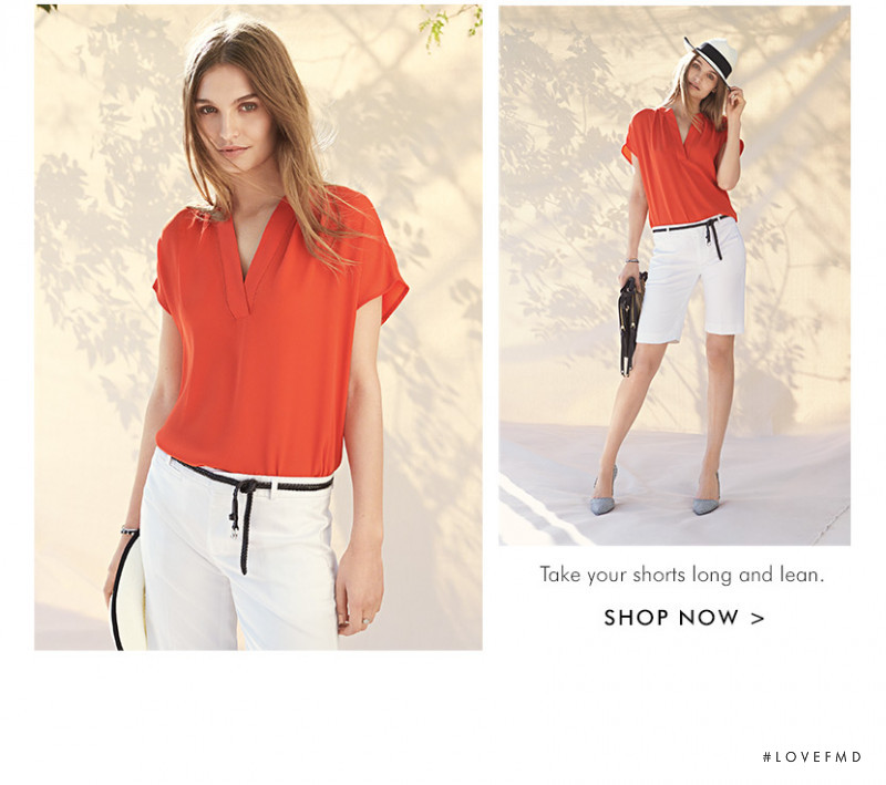 Roosmarijn de Kok featured in  the Banana Republic Summer in the City lookbook for Summer 2015