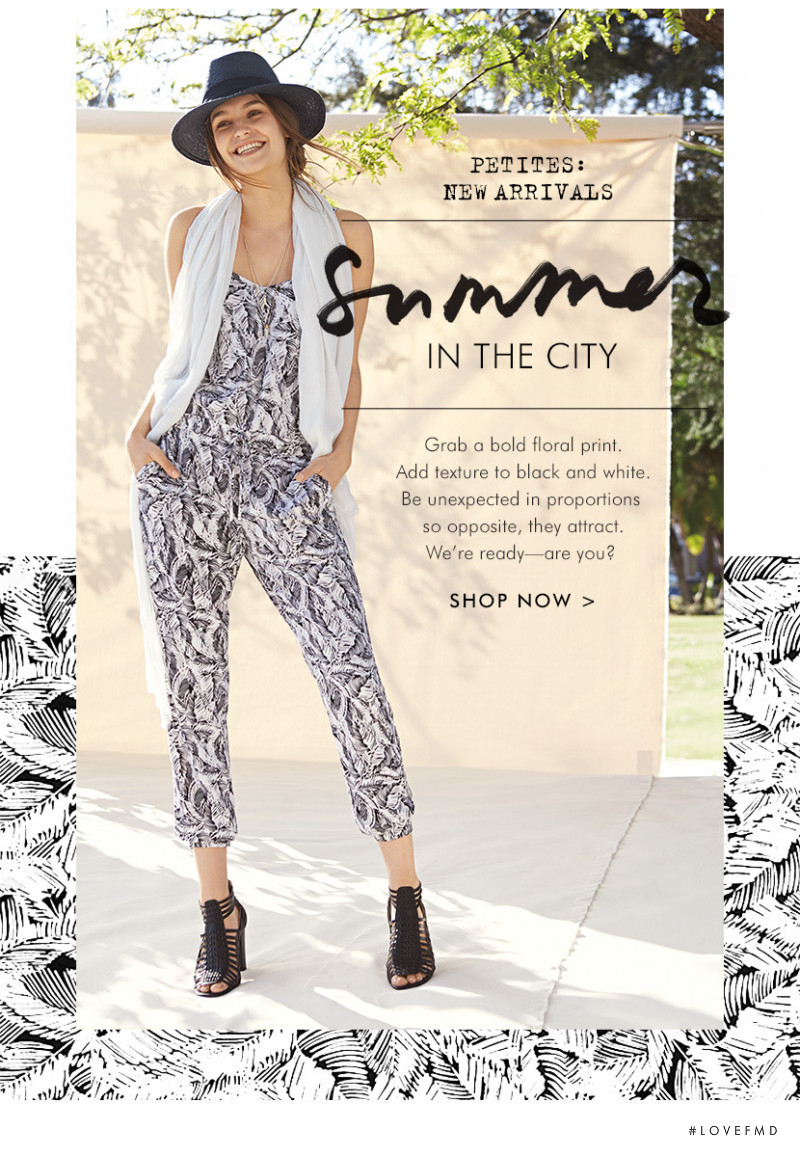 Roosmarijn de Kok featured in  the Banana Republic Summer in the City lookbook for Summer 2015