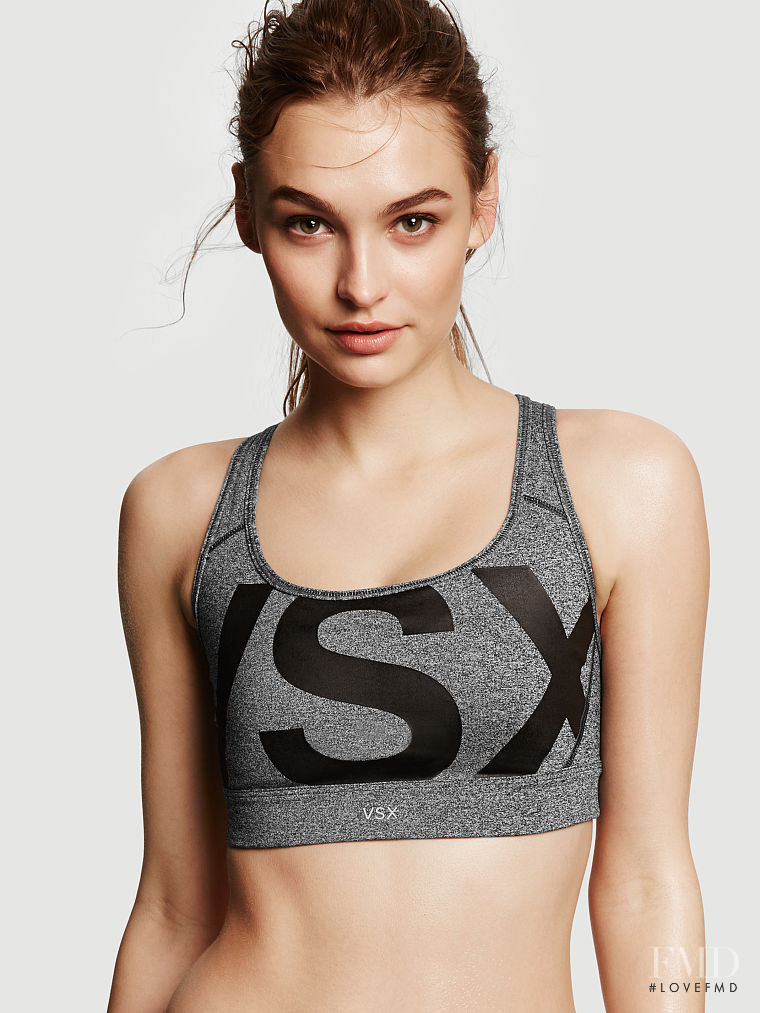 Roosmarijn de Kok featured in  the Victoria\'s Secret VSX catalogue for Spring/Summer 2015