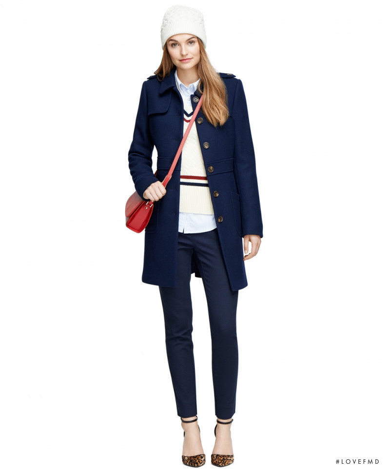 Roosmarijn de Kok featured in  the Brooks Brothers catalogue for Winter 2014