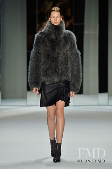 Mariina Keskitalo featured in  the Dorothee Schumacher fashion show for Autumn/Winter 2014