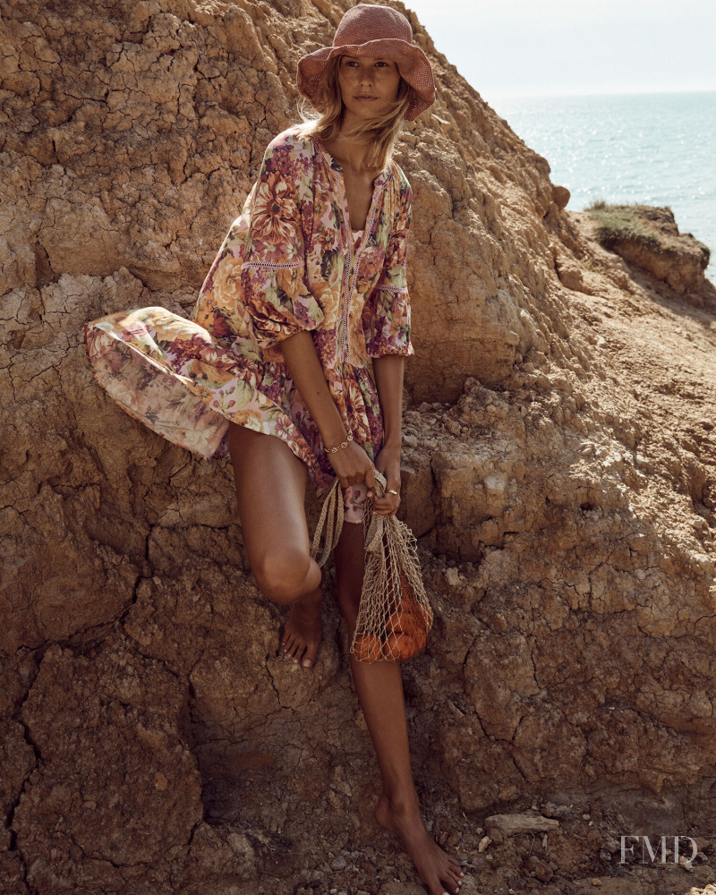 Mariina Keskitalo featured in  the Monte & Lou advertisement for Resort 2022