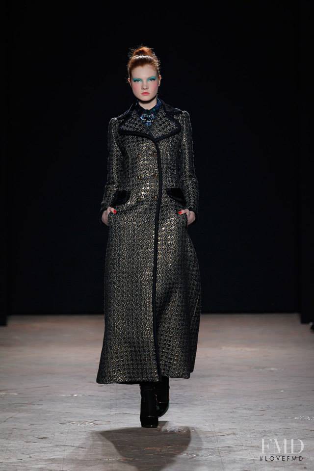Anastasia Ivanova featured in  the Aquilano.Rimondi fashion show for Autumn/Winter 2013