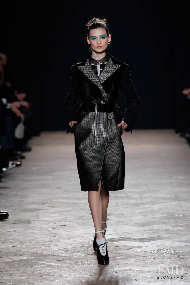 Carolina Thaler featured in  the Aquilano.Rimondi fashion show for Autumn/Winter 2013