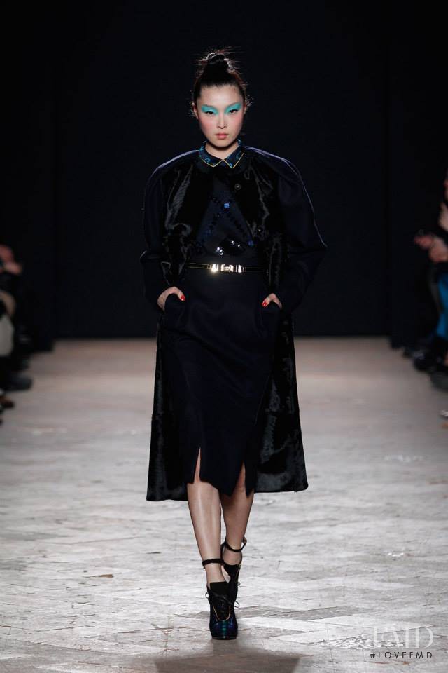 Sung Hee Kim featured in  the Aquilano.Rimondi fashion show for Autumn/Winter 2013