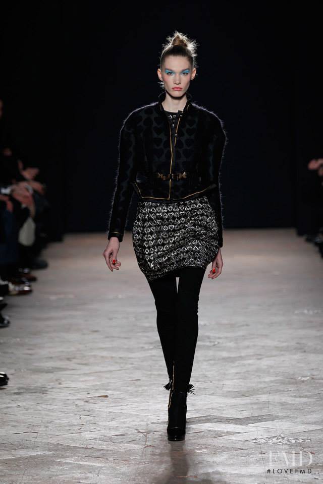 Irina Nikolaeva featured in  the Aquilano.Rimondi fashion show for Autumn/Winter 2013
