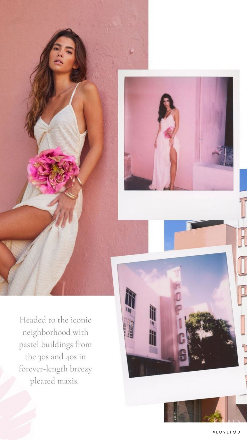 Cindy Mello featured in  the LoveShackFancy catalogue for Spring/Summer 2022