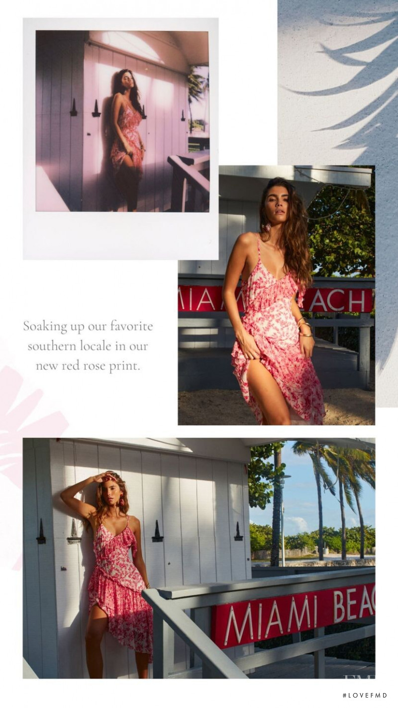 Cindy Mello featured in  the LoveShackFancy catalogue for Spring/Summer 2022