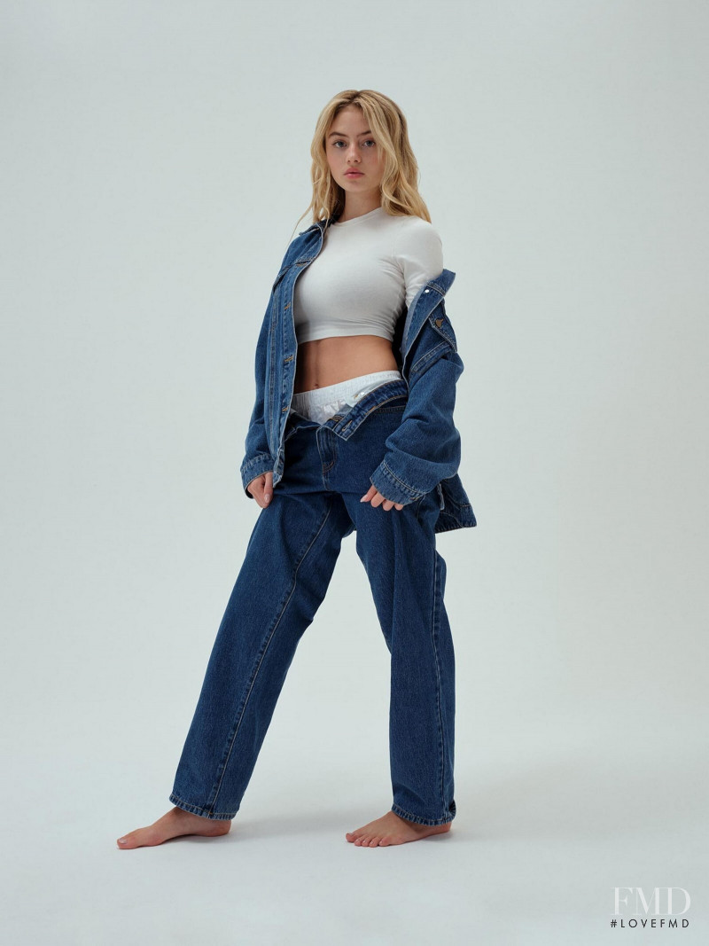 Leni Olumi Klum featured in  the About You catalogue for Autumn/Winter 2021