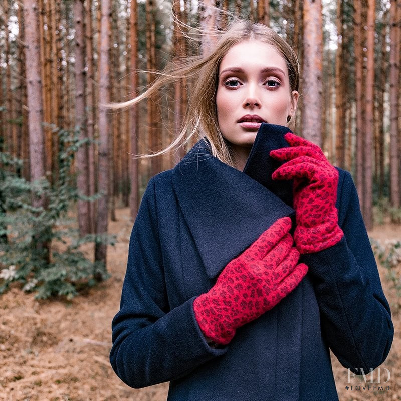 Karoline Seul featured in  the Zero Into the woods lookbook for Fall 2018