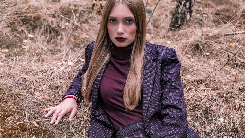 Karoline Seul featured in  the Zero Into the woods lookbook for Fall 2018