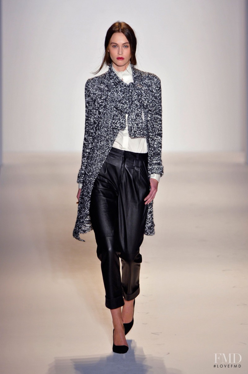Sarah English featured in  the Rachel Zoe fashion show for Autumn/Winter 2013