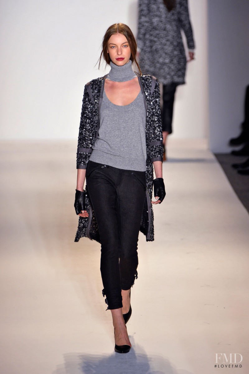 Iryna Lysogor featured in  the Rachel Zoe fashion show for Autumn/Winter 2013