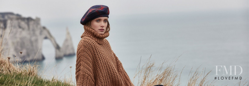 Karoline Seul featured in  the Seeberger Hats advertisement for Autumn/Winter 2019