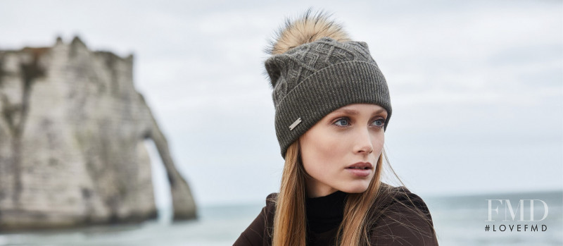 Karoline Seul featured in  the Seeberger Hats advertisement for Autumn/Winter 2019