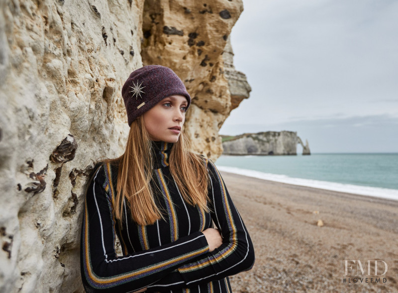 Karoline Seul featured in  the Seeberger Hats advertisement for Autumn/Winter 2019