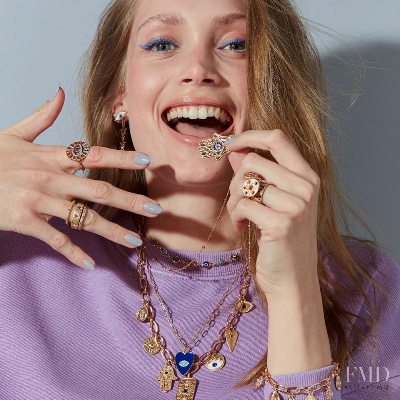 Karoline Seul featured in  the Bijou Brigitte advertisement for Autumn/Winter 2021