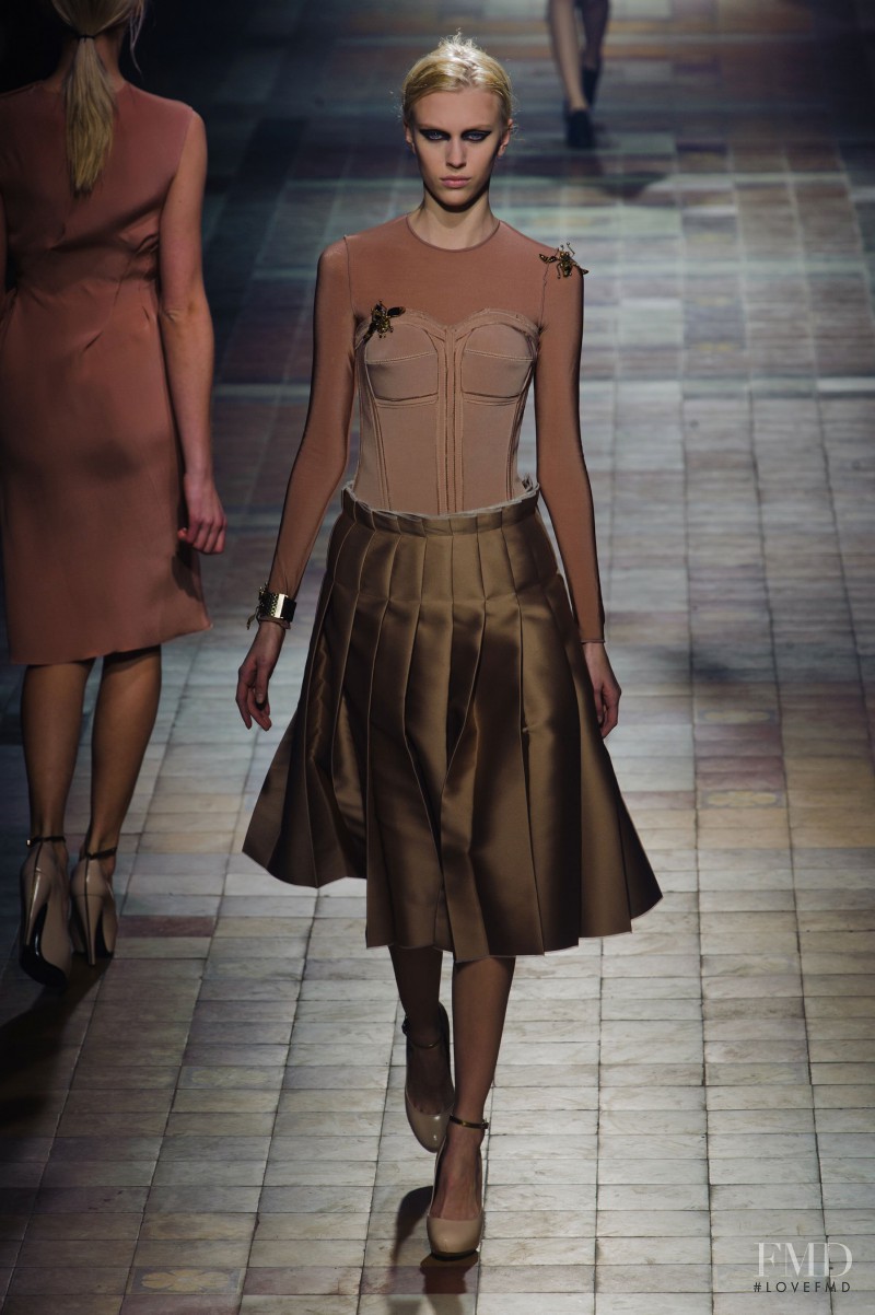 Juliana Schurig featured in  the Lanvin fashion show for Autumn/Winter 2013
