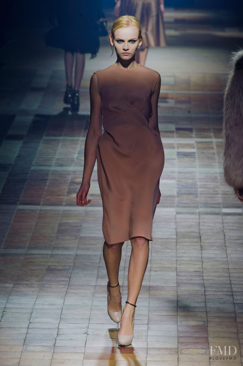 Ginta Lapina featured in  the Lanvin fashion show for Autumn/Winter 2013