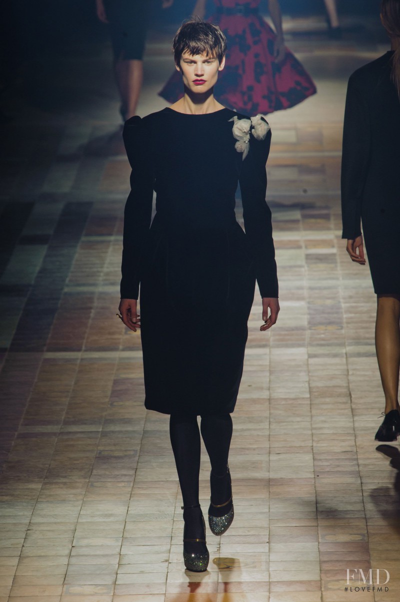 Saskia de Brauw featured in  the Lanvin fashion show for Autumn/Winter 2013