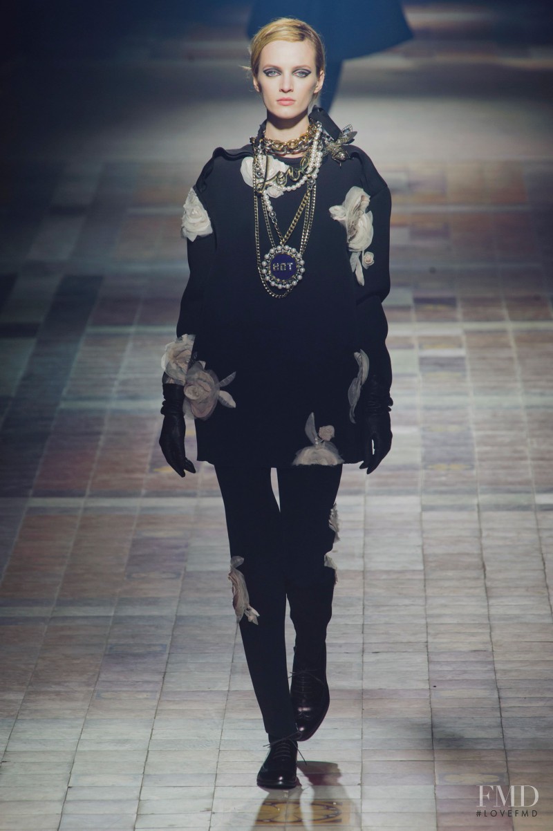 Daria Strokous featured in  the Lanvin fashion show for Autumn/Winter 2013