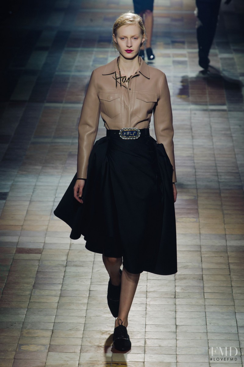 Julia Nobis featured in  the Lanvin fashion show for Autumn/Winter 2013