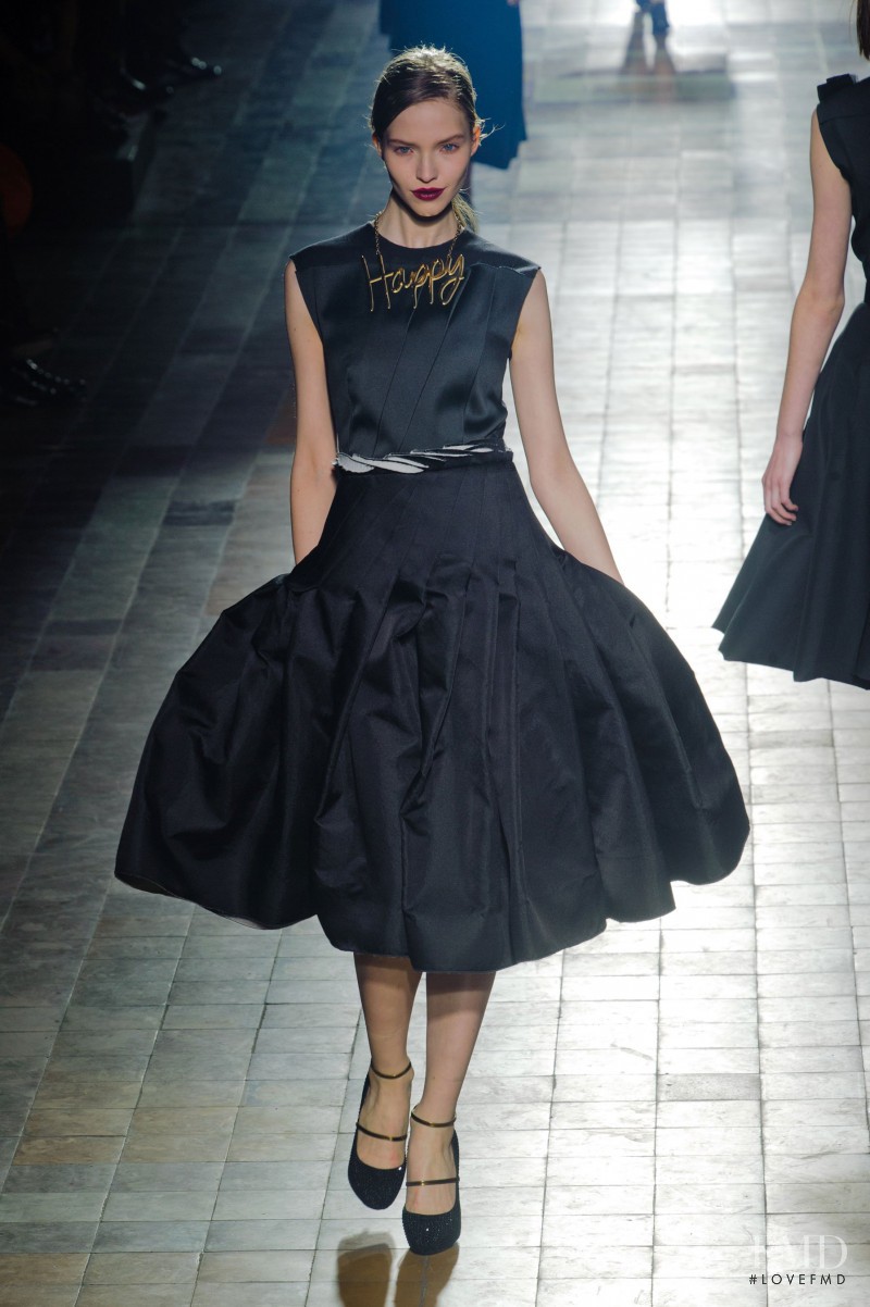 Sasha Luss featured in  the Lanvin fashion show for Autumn/Winter 2013