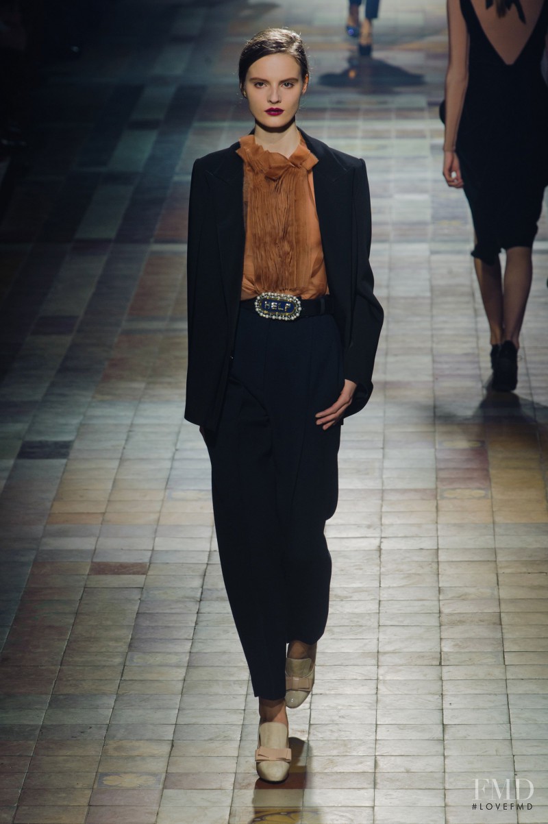 Tilda Lindstam featured in  the Lanvin fashion show for Autumn/Winter 2013