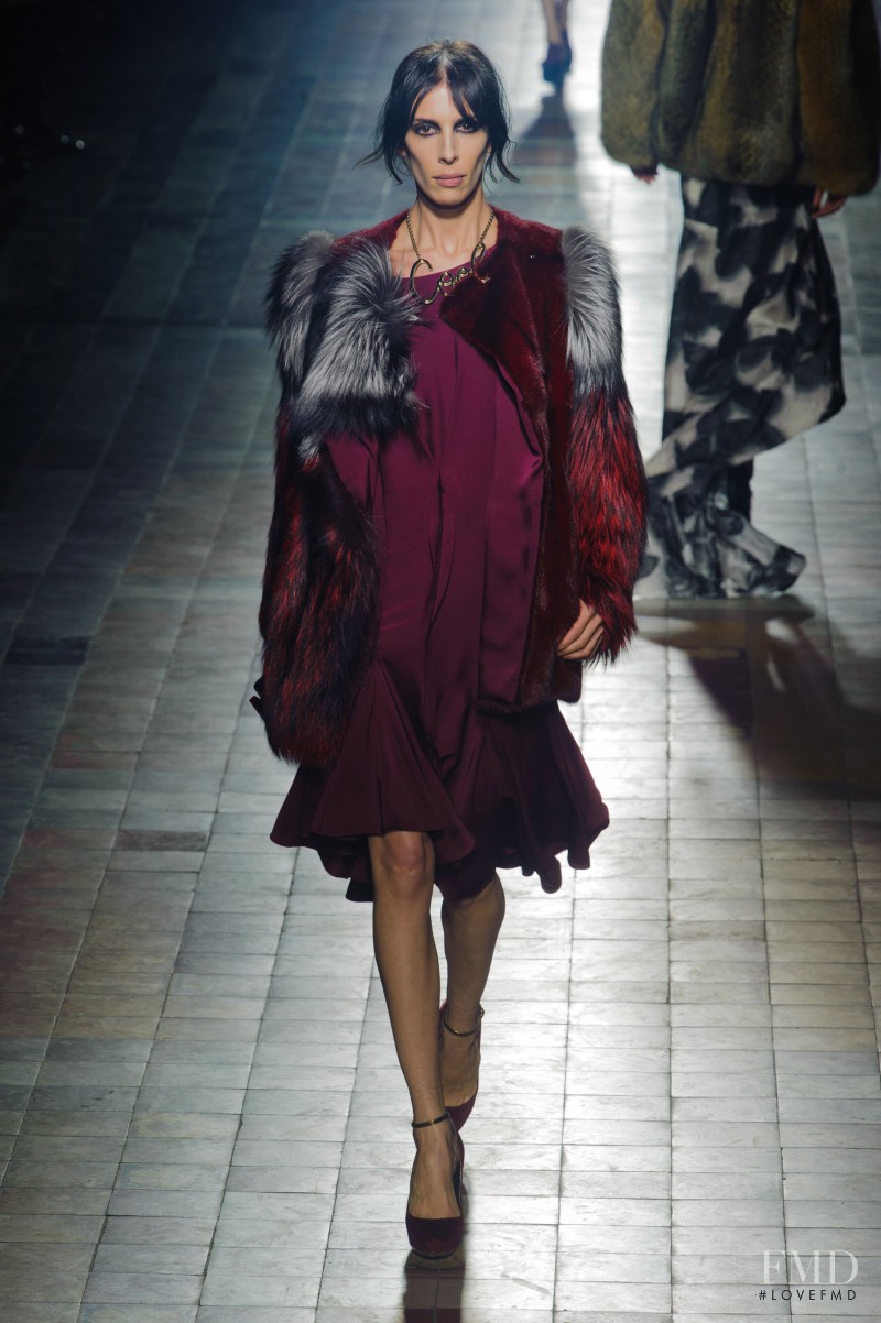 Jamie Bochert featured in  the Lanvin fashion show for Autumn/Winter 2013